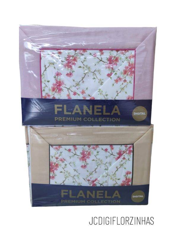 Jogo de Cama Flanela – Digital Florzinhas
