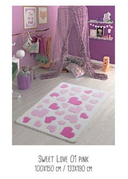 Tapete Infantil Corações
