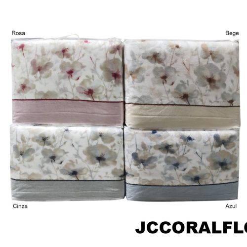 Jogo de Cama Coral – Flor